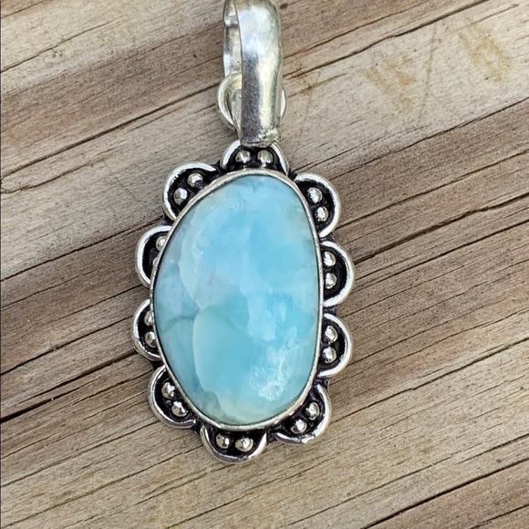 Larimar Pendant. Dominican Republic. - Picture 3 of 5